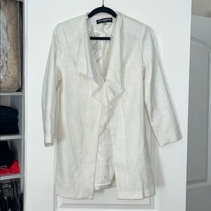 Karl Lagerfeld White Textured Jacket